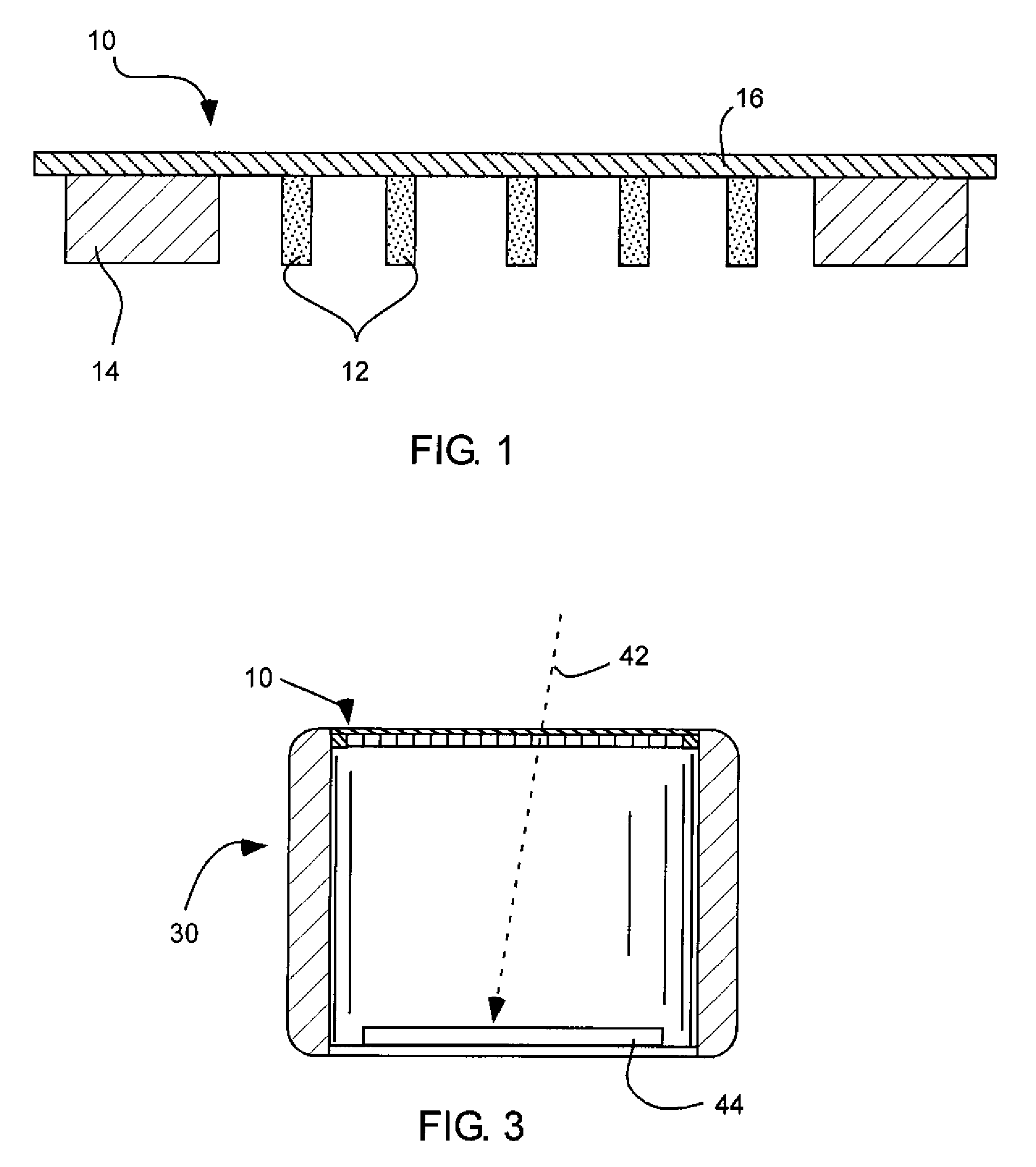 X-ray window with grid structure