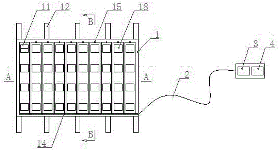 Leg massaging device with deflating electromagnetic valves, infrared heating layer and vibrating devices