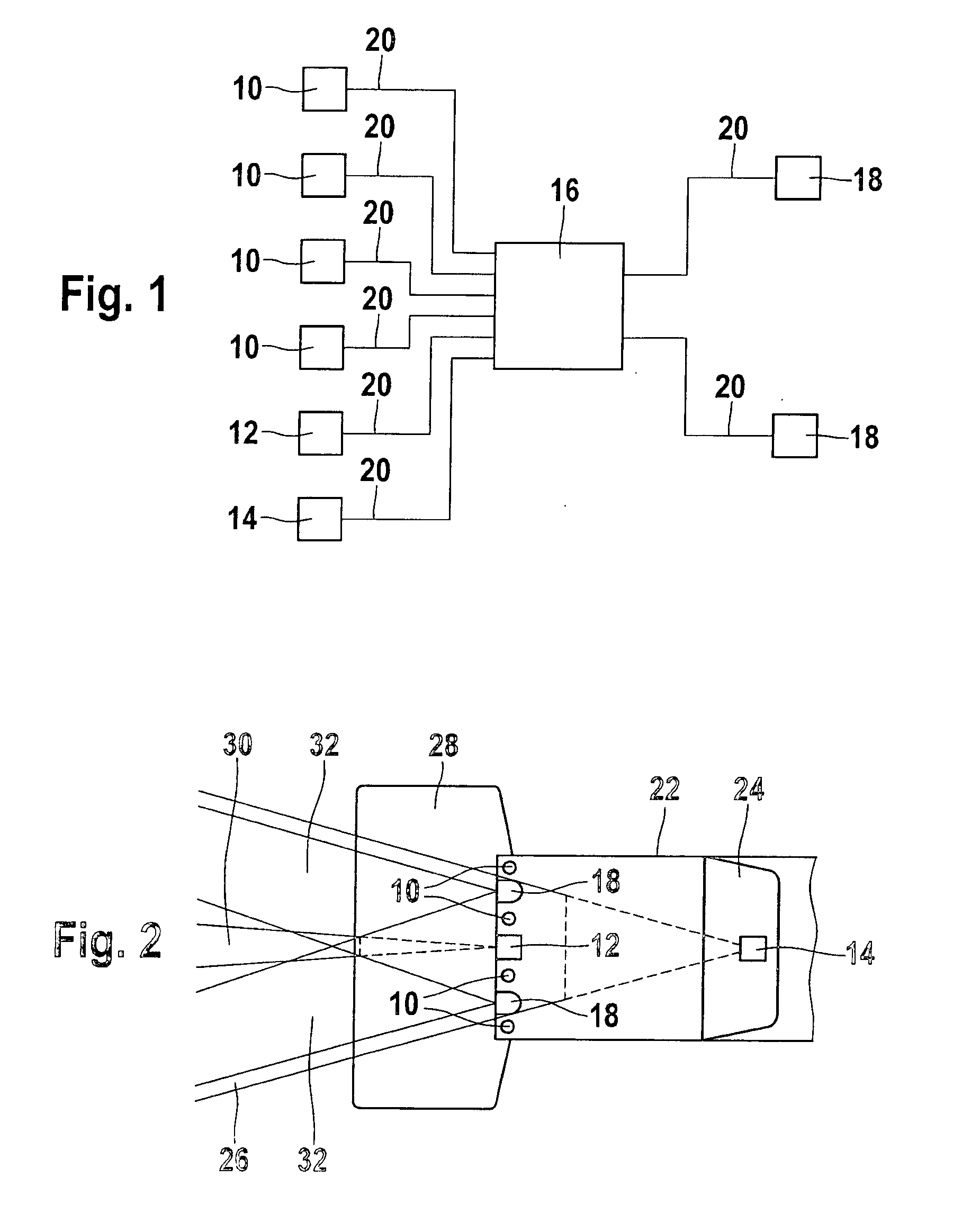 Method for improving vision in a motor vehicle
