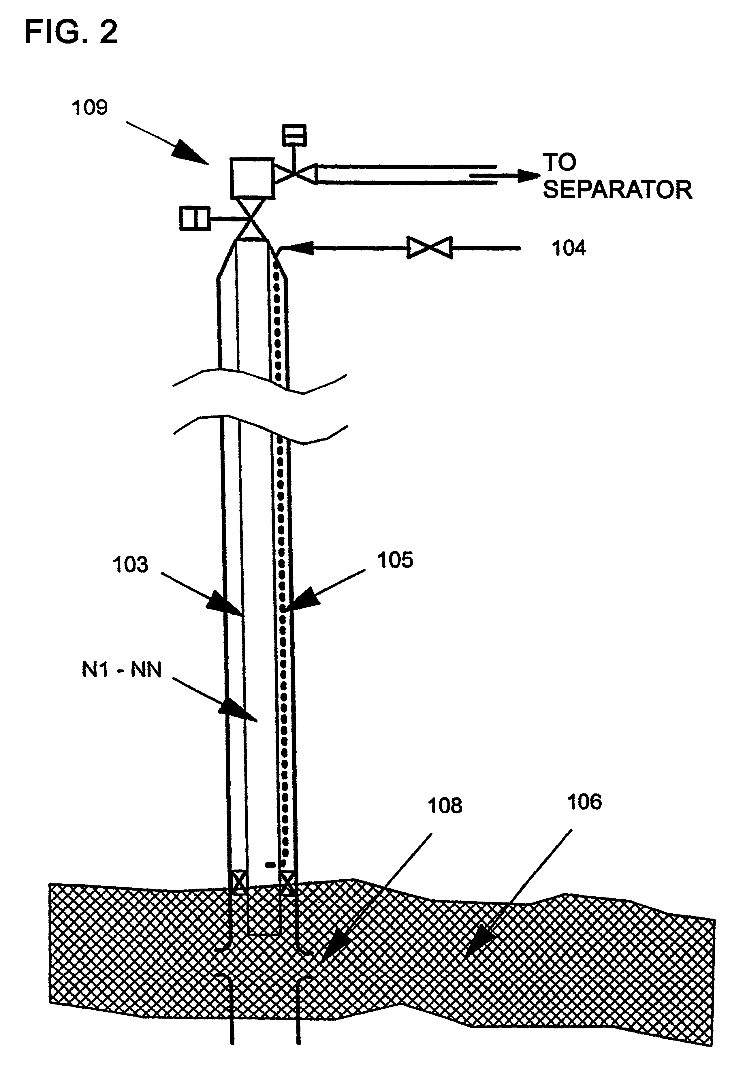 Use of static mixing element in connection with flow of gas and liquids through a production tubing