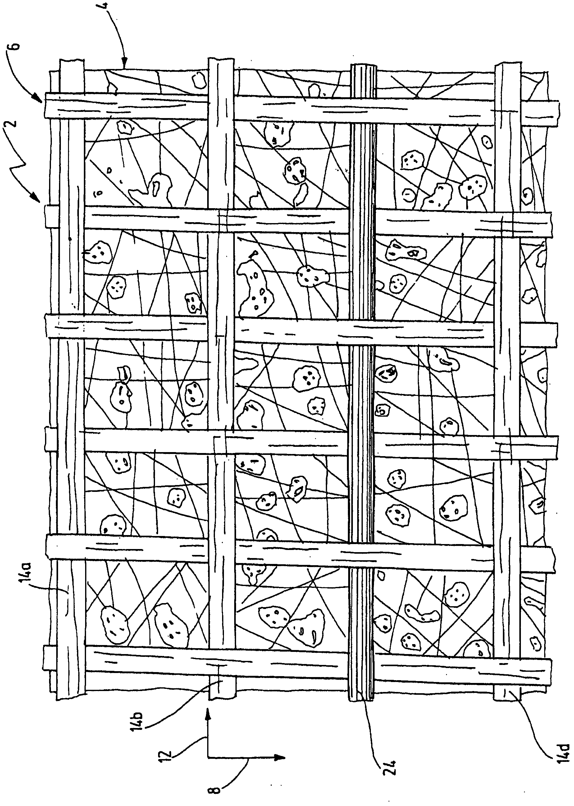 Filter material for fluids and method for producing a filter material