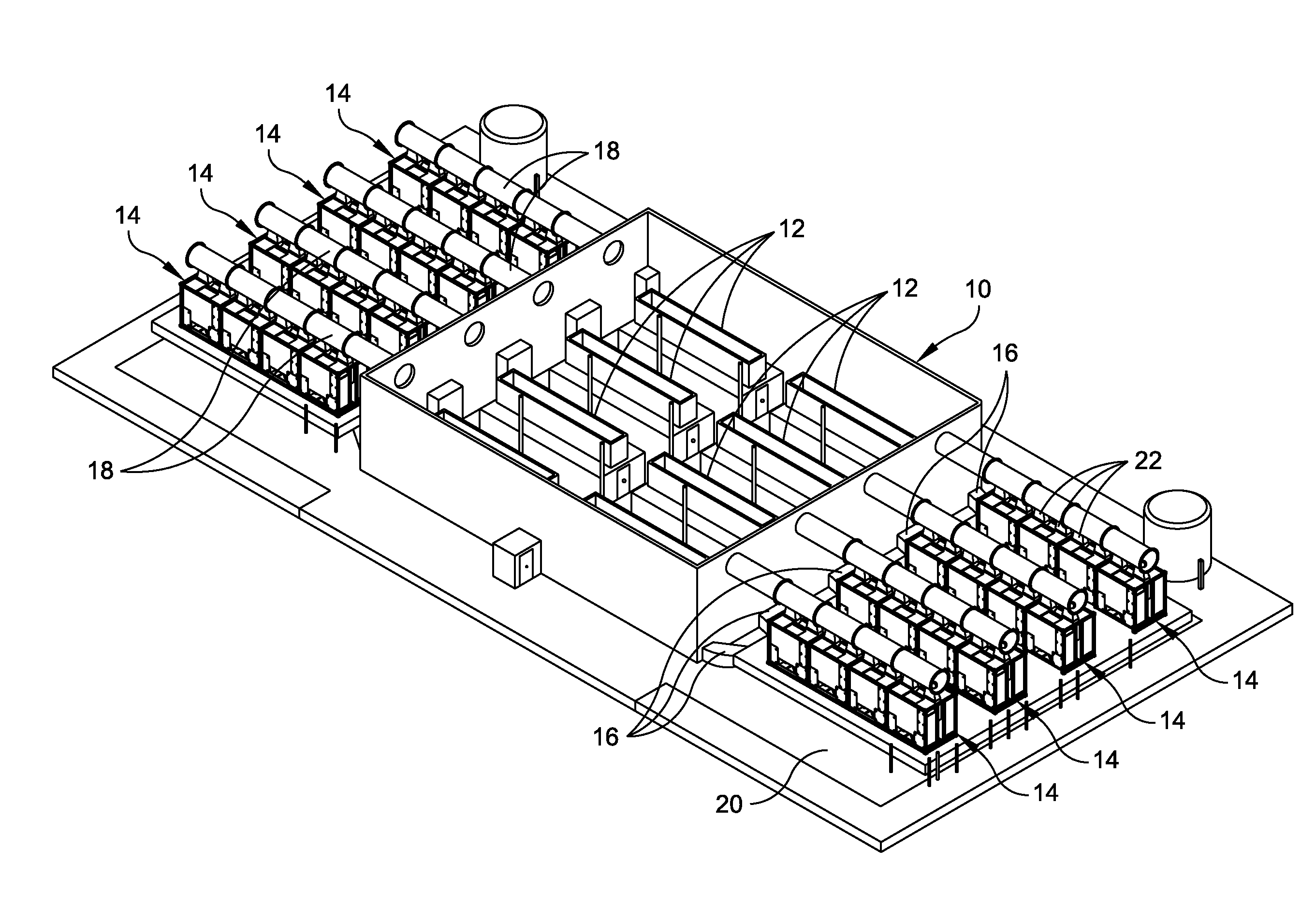 Container air handling unit and cooling method