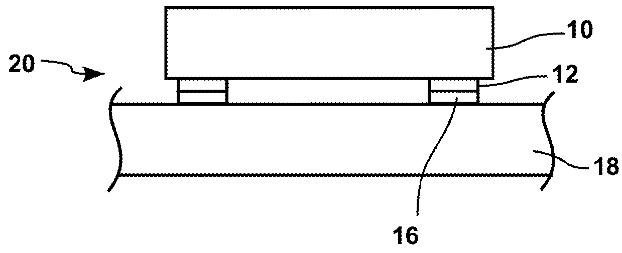 MEMS device connected to a substrate by flexible support structures