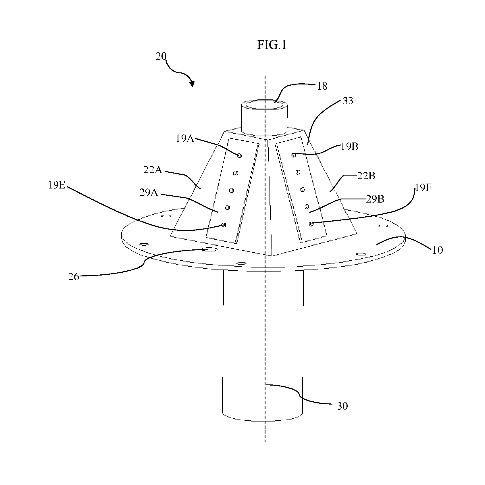 Adjustable Depth Anchoring System For An Underwater Light