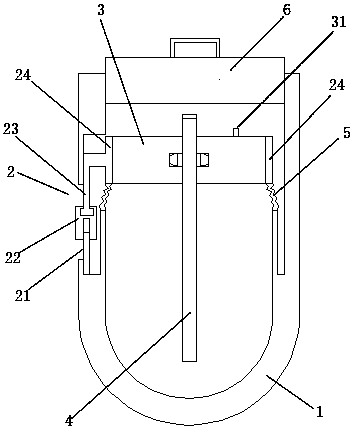 Movably clamping type liquid collecting centrifugal tube