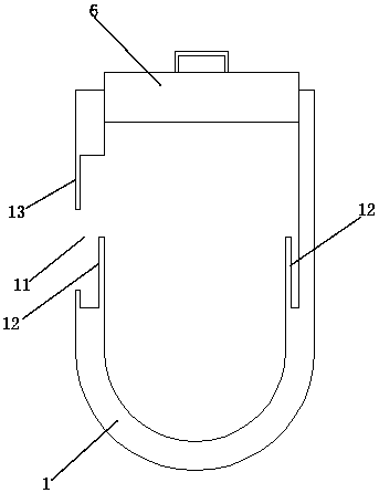 Movably clamping type liquid collecting centrifugal tube