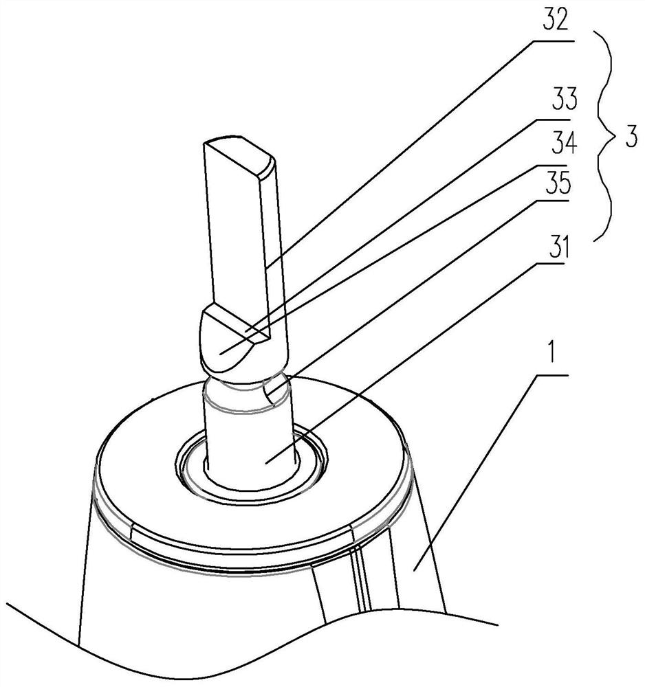 Electric toothbrush with switchable brush head