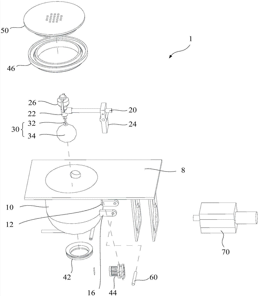 Upper cover assembly and cooking tool