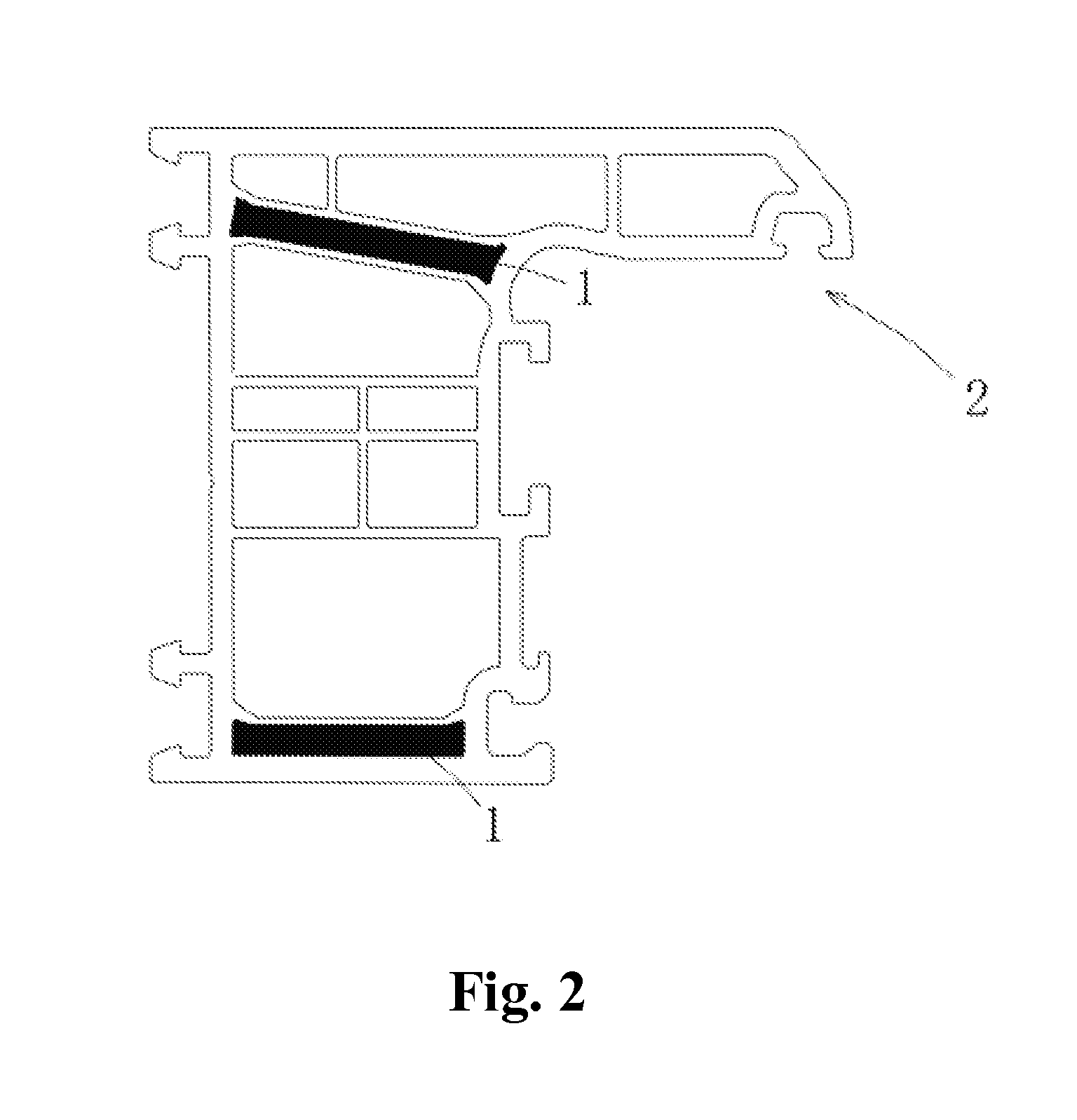 Self-enhancement plastic profile and production method thereof