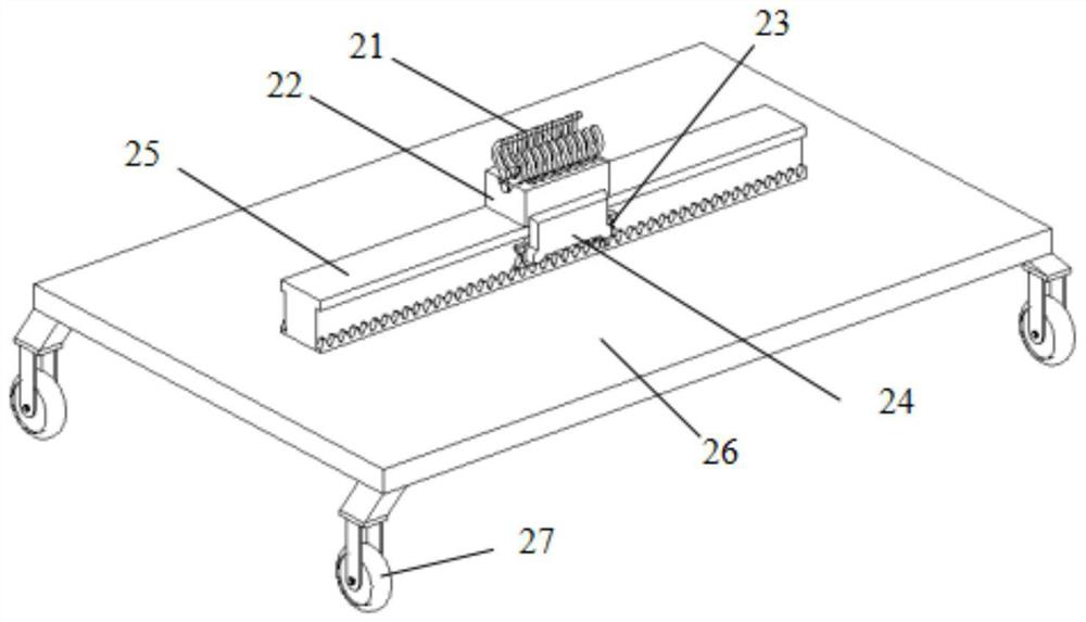 Prestress connecting device of small-diameter pipe roofing structure and construction method of prestress connecting device