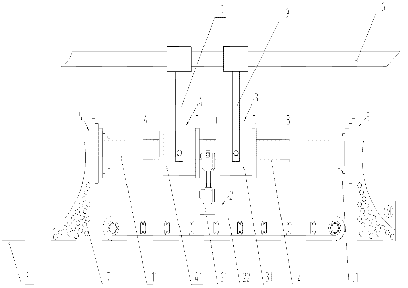 Method and device for welding drill pipe body for rotary drilling and outer keys
