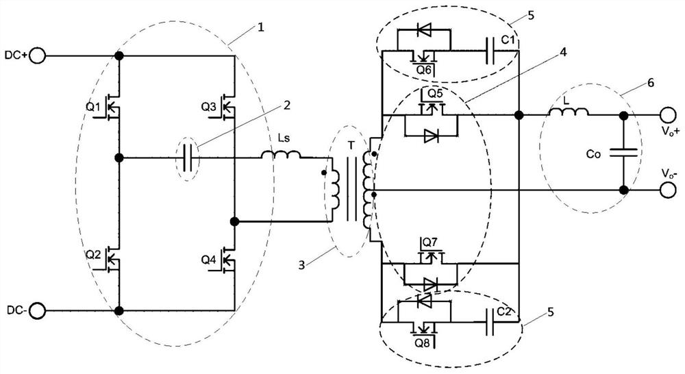 A phase-shifted full-bridge converter and its soft-start method and device