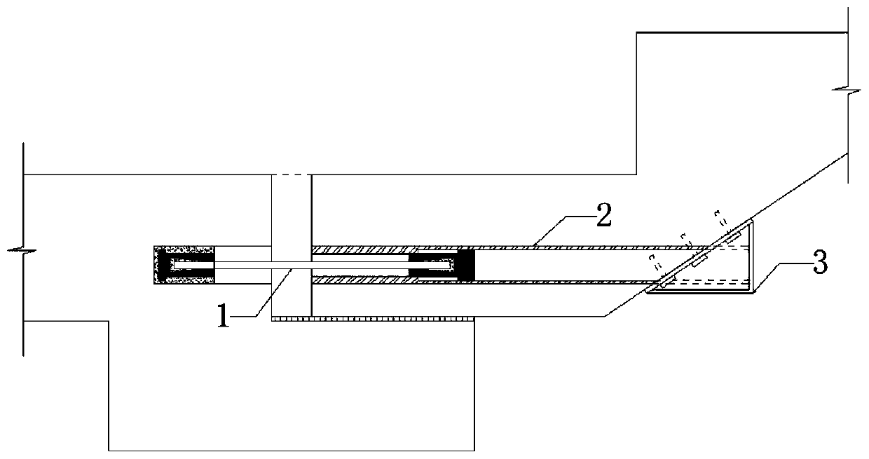 Limiting device for prefabricated stair sliding support
