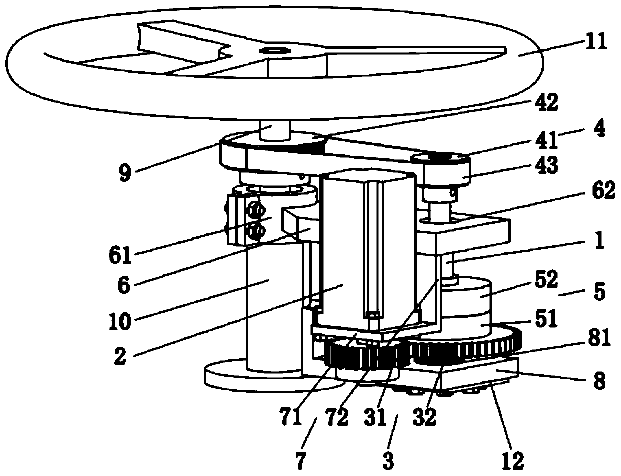 A steering wheel automatic control device and its installation method