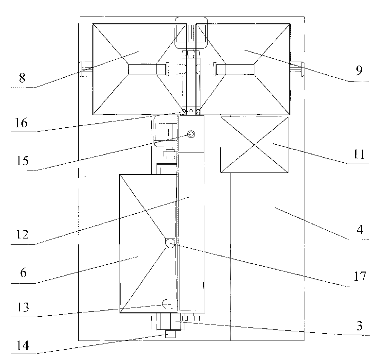 Stirring conveying device for polystyrene granule foaming cement composite material