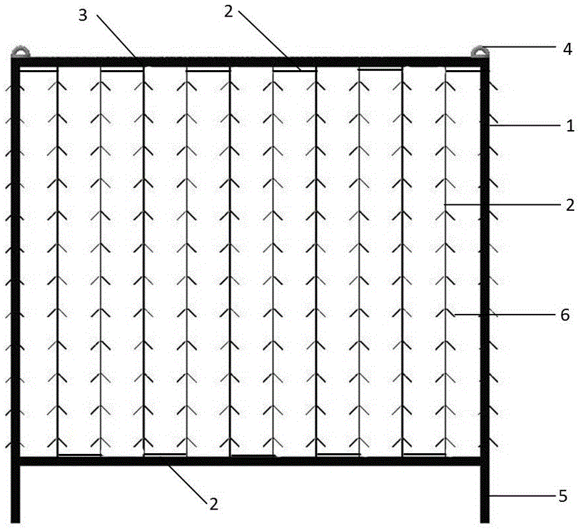 Sea-bottom ear-hanging cultivation method and device for patinopecten yessoensis