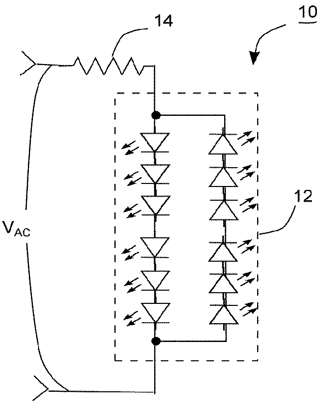 Non-flickering AC light-emitting diode lighting system and control method