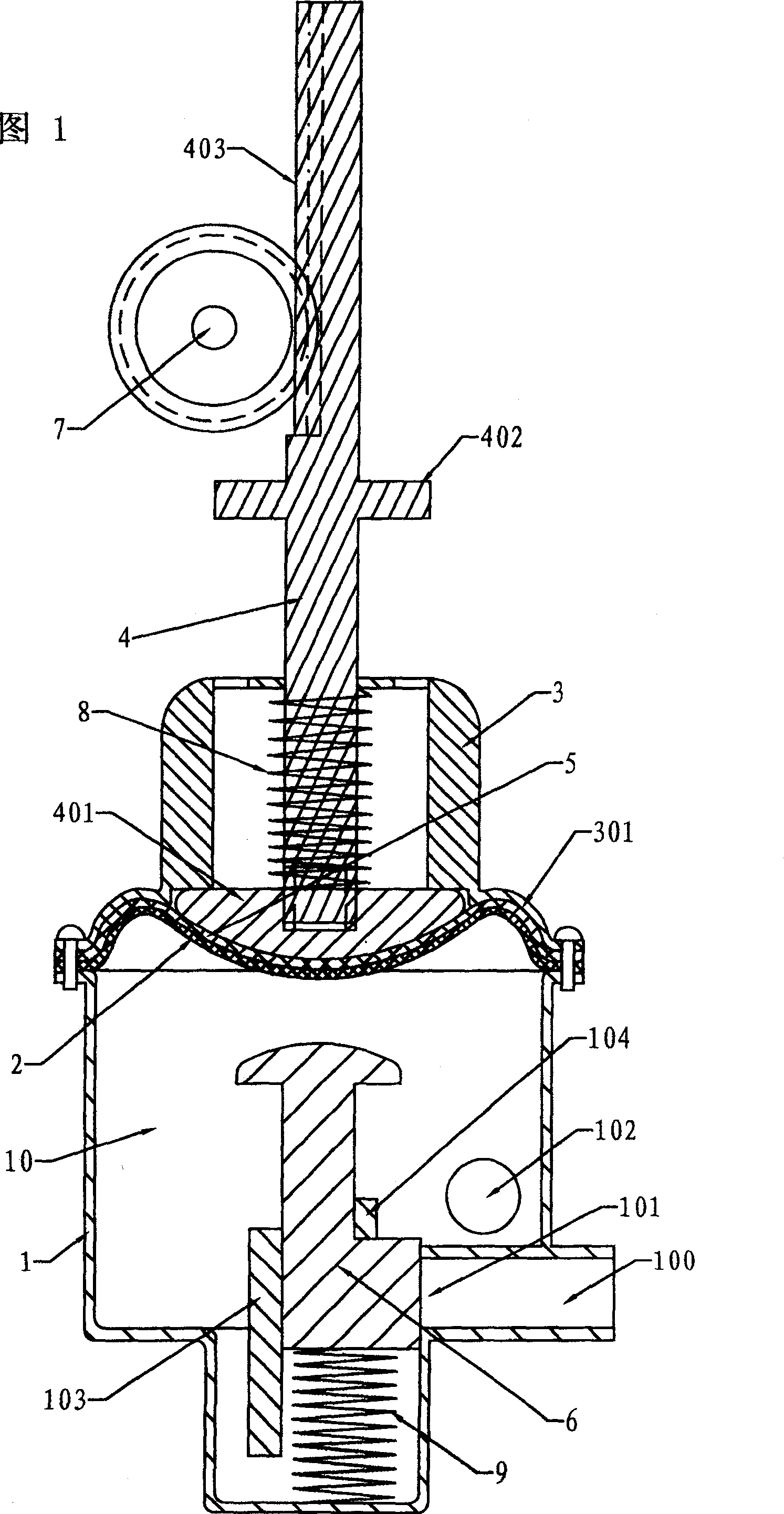 Water control apparatus for water storage type water heater