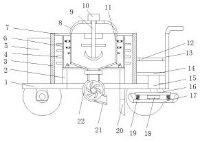 Asphalt paving device for municipal road construction