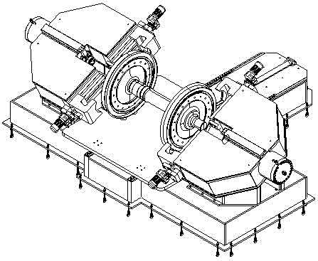 A double-head jaw type wheel set unloading machine