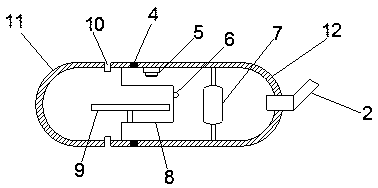 Gastroesophageal gas reflux detection device