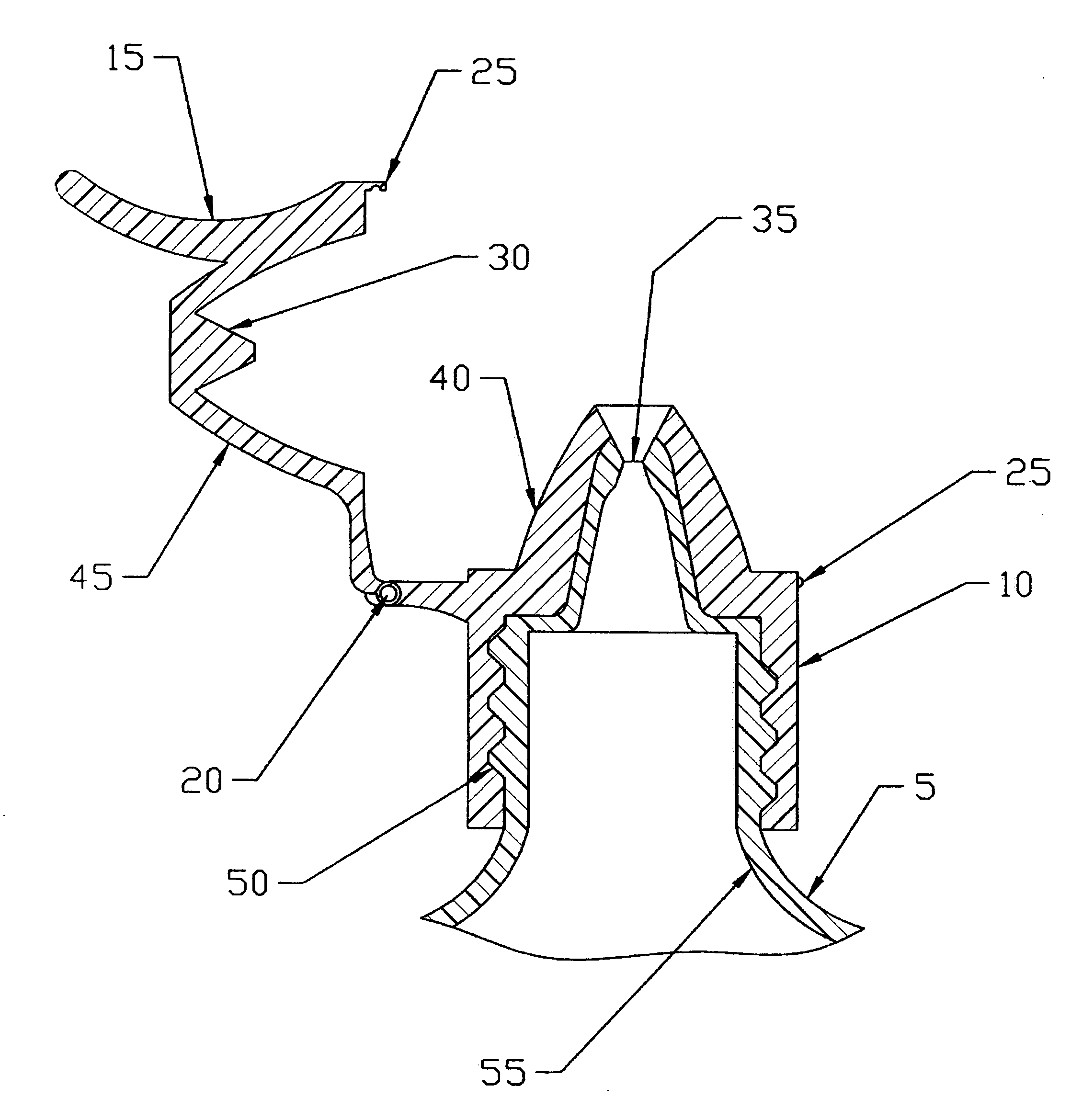 Ocular positioning droplet dispencing device with a recessed dispensing oriface