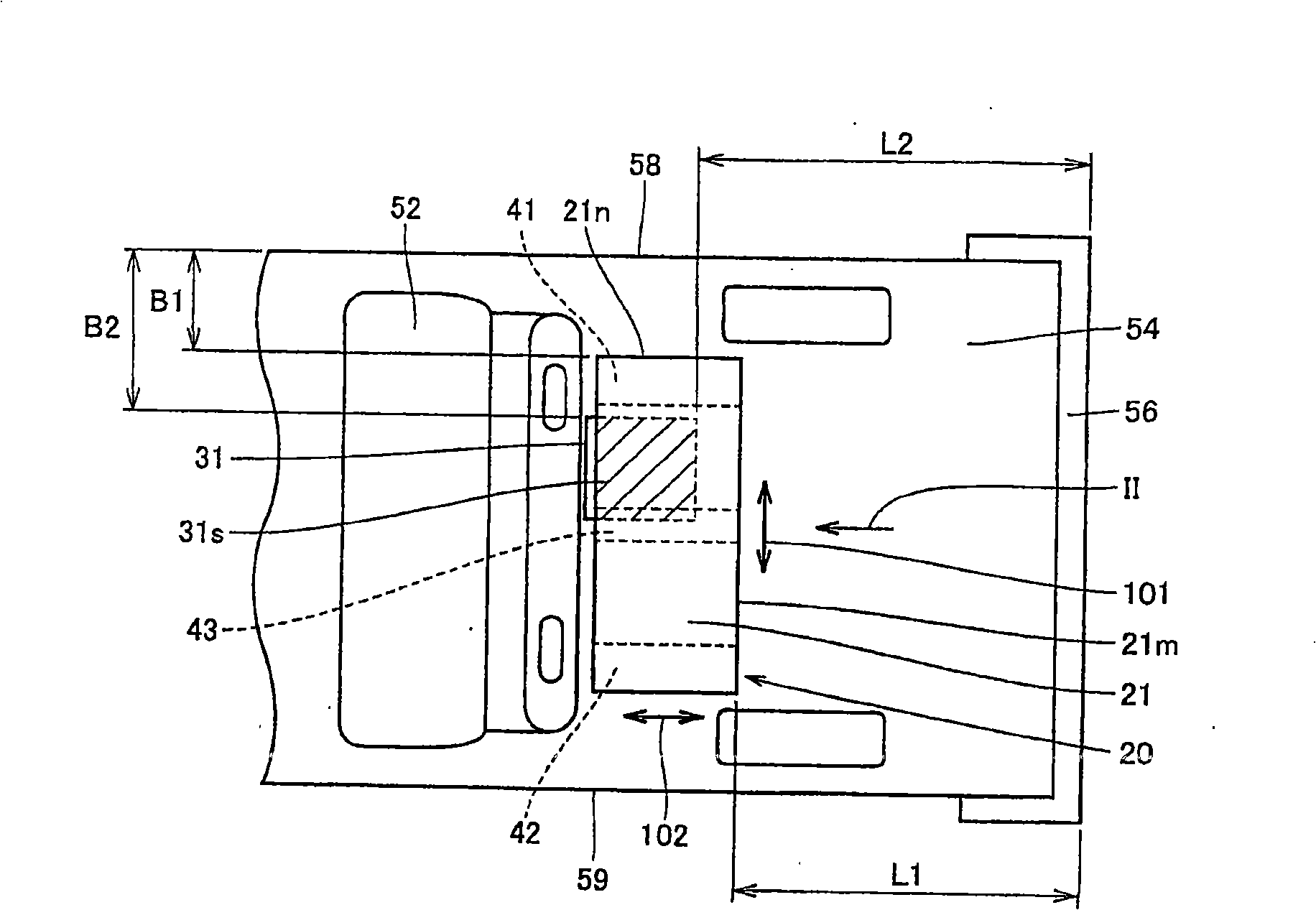 Structure of power supply to be mounted on vehicle