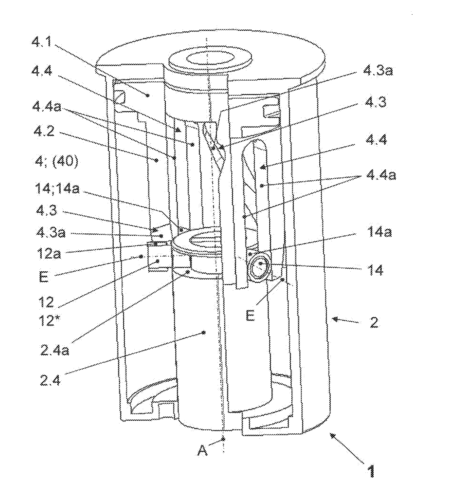 Actuating Device for a Rotatable Closure Part of a Valve