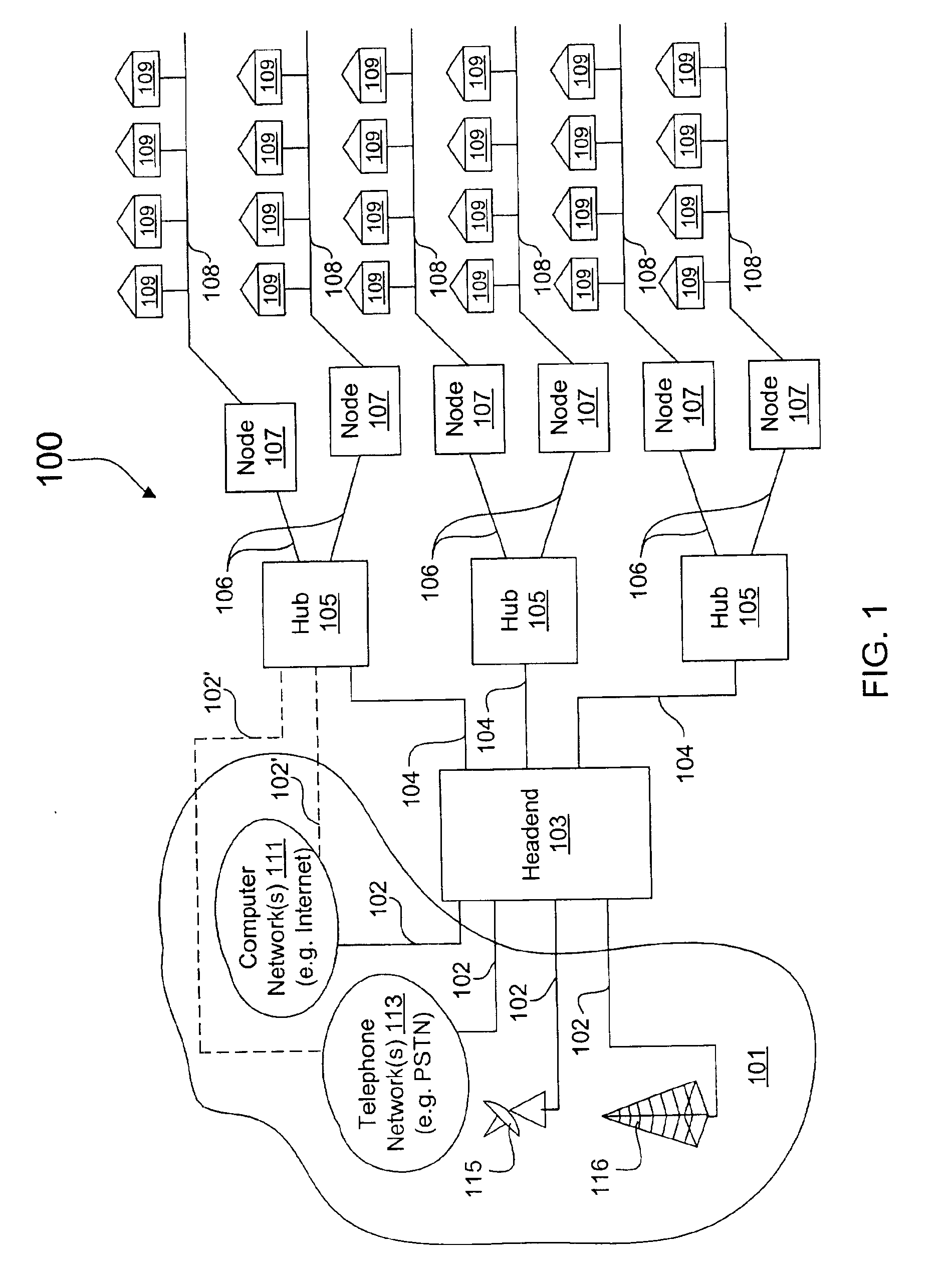Time division multiple access over broadband modulation method and apparatus