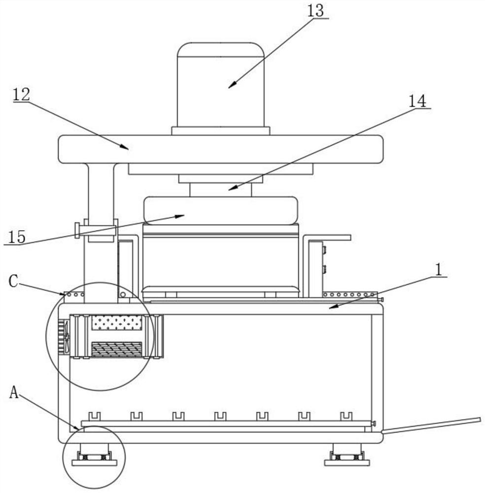 A box body bending device for ceramic outer packaging and its application method
