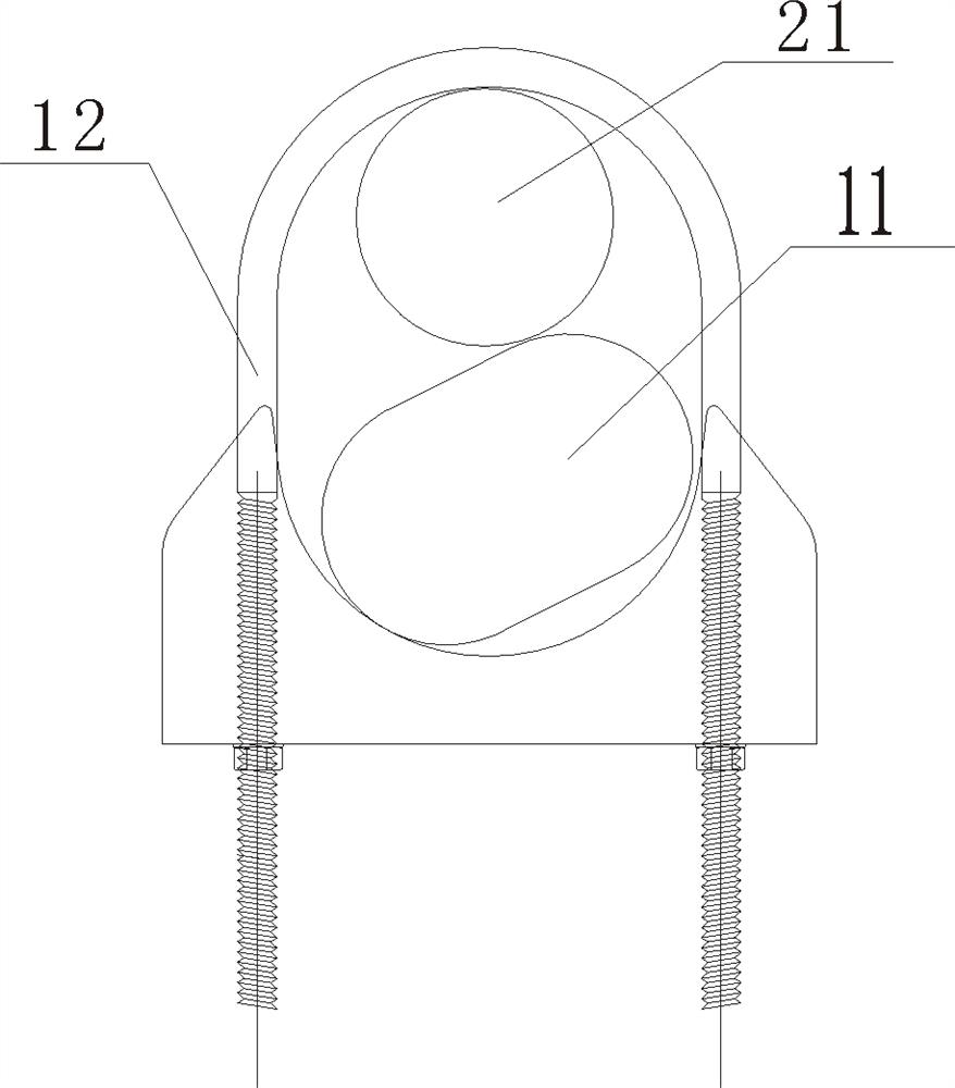 Support for positioning reinforcement cage segments