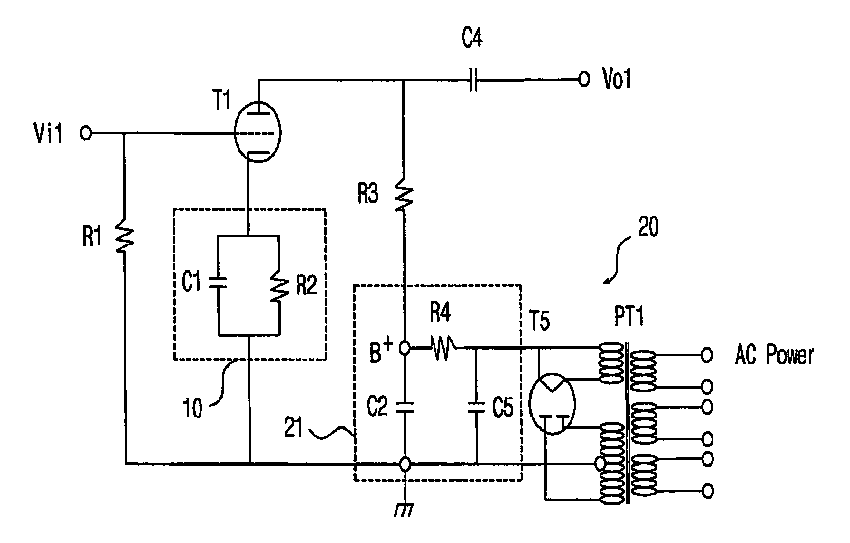 Input/output signals preserver circuit of amplification circuits