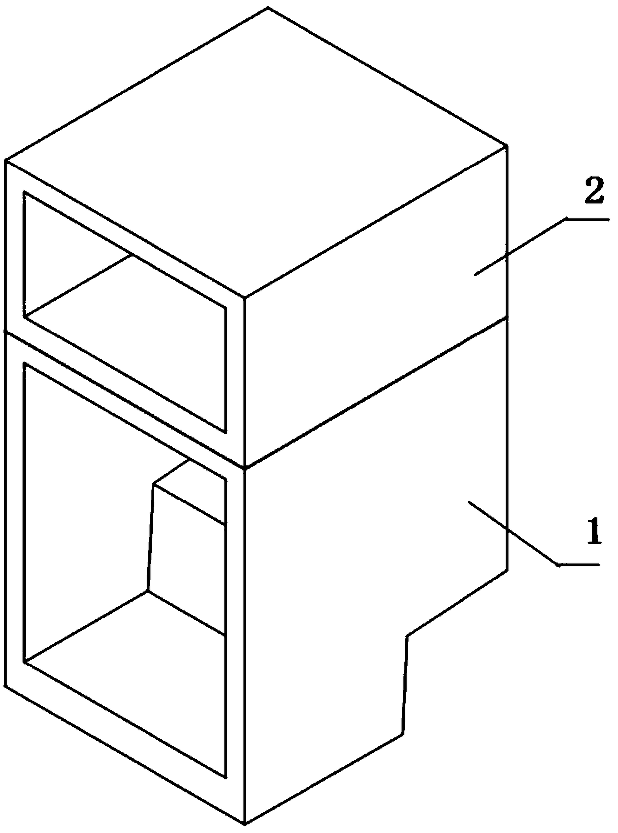 Refrigerator box connecting structure
