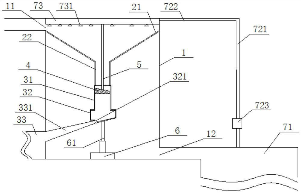 Air side drainage system and construction method thereof