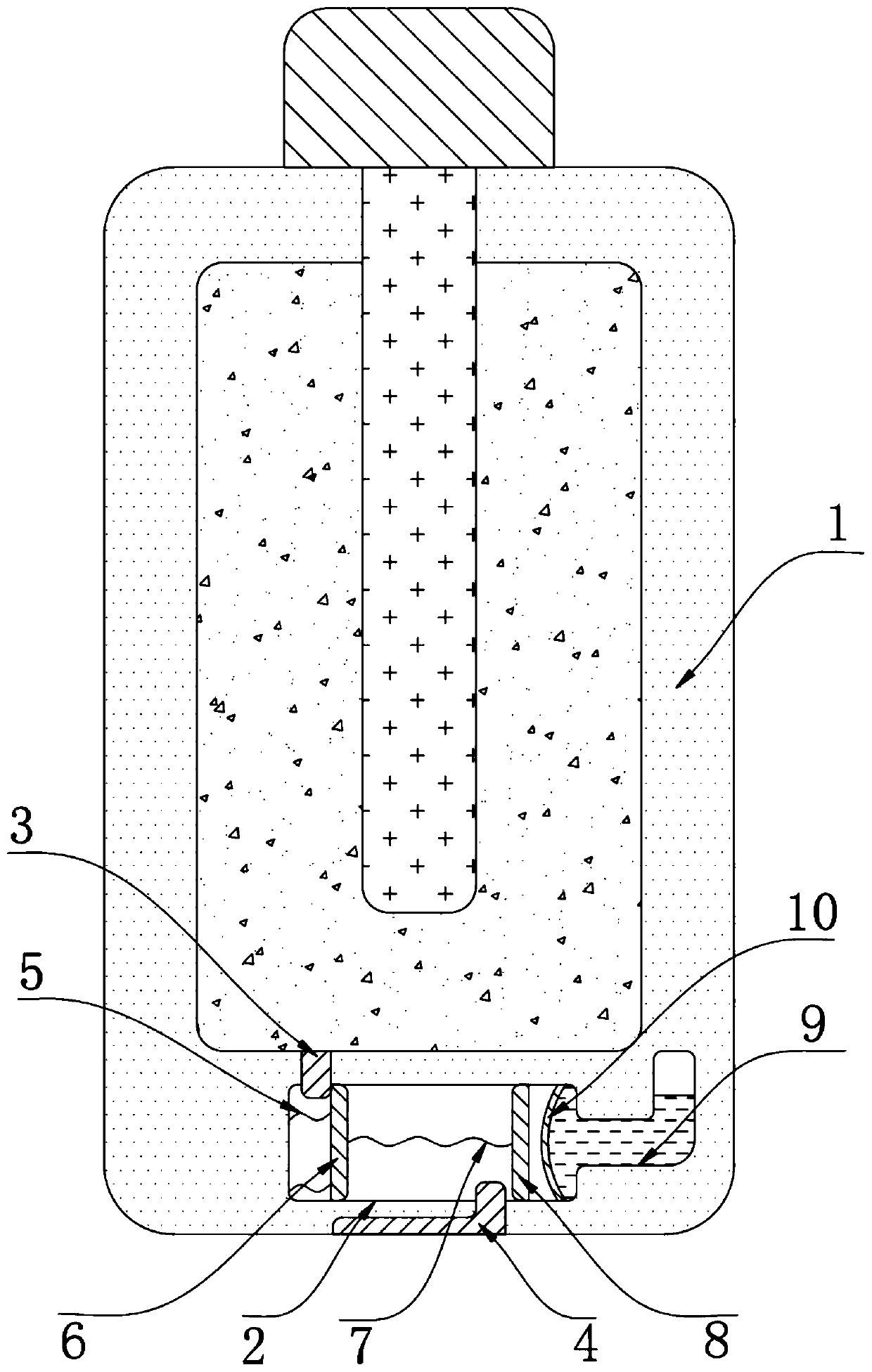 Anti-electric leakage battery for air conditioner remote controller