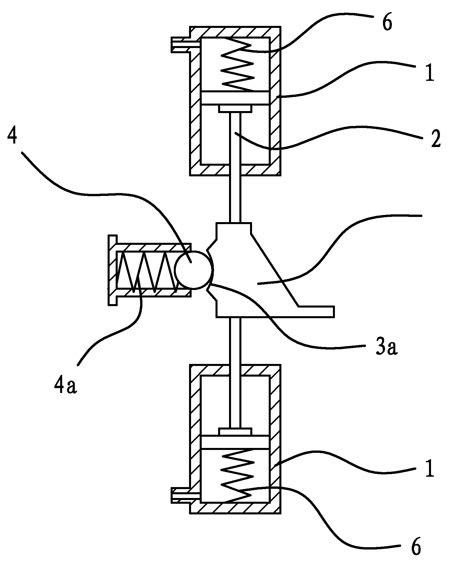 A gear selection actuator of an electronically controlled mechanical automatic transmission