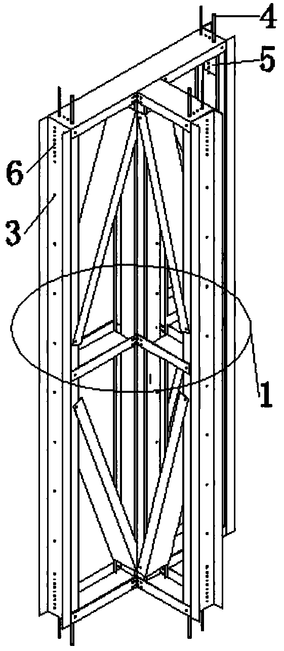 A modular assembly type T-shaped cold-formed thin-walled steel composite wall connection method