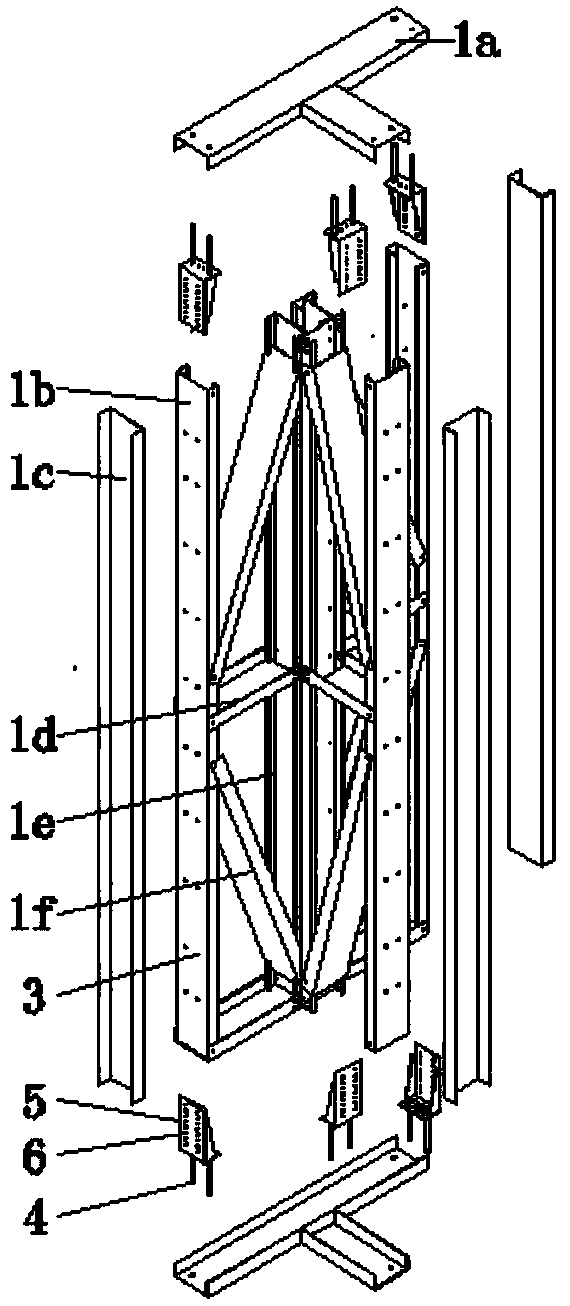 A modular assembly type T-shaped cold-formed thin-walled steel composite wall connection method