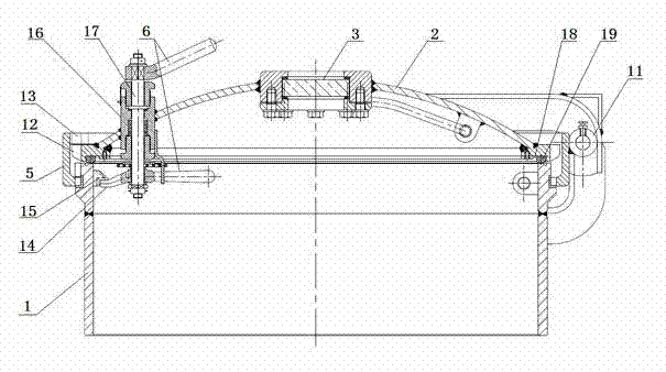 Pressure-proof watertight circular door for ships and warships