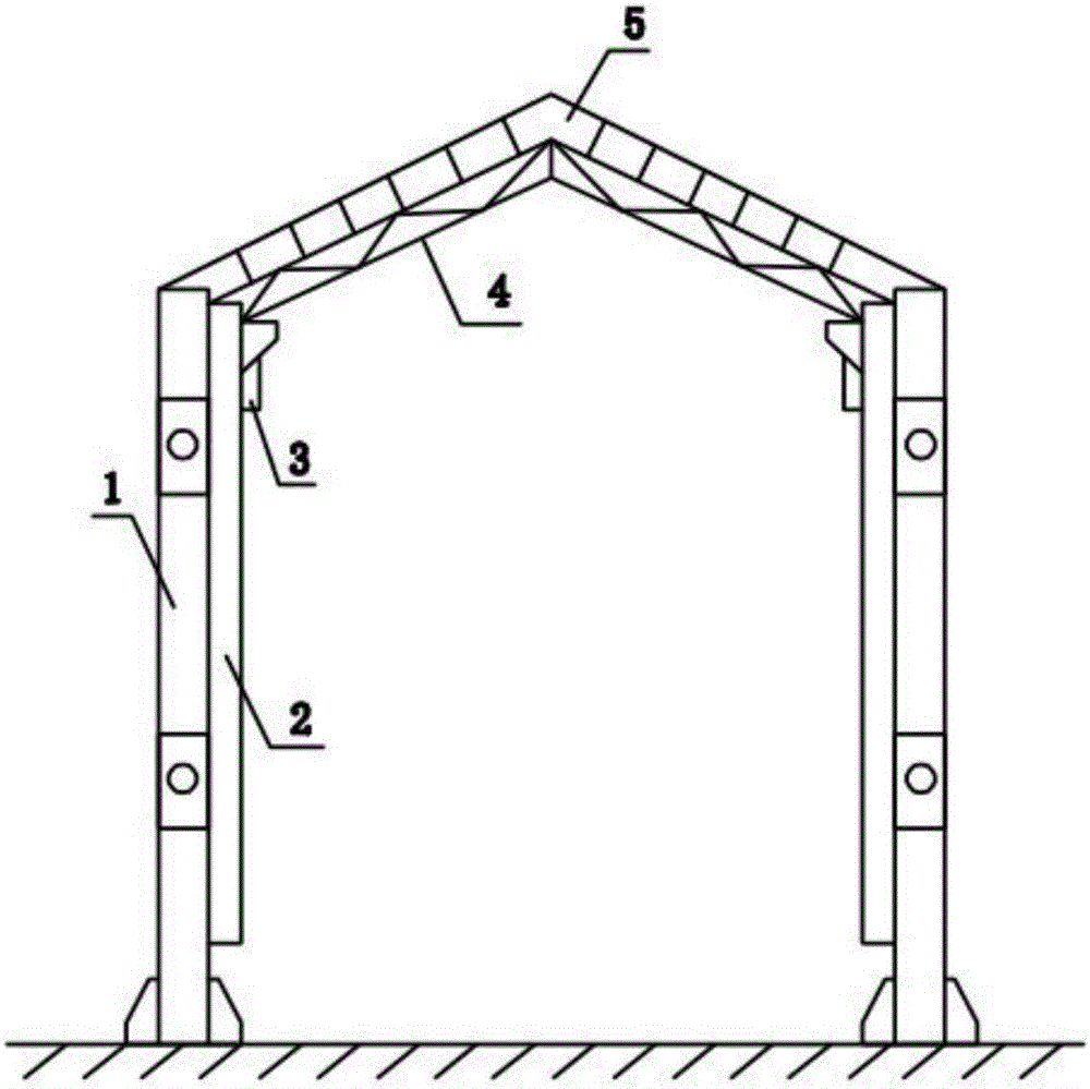Steel structure prefabricated house capable of being quickly assembled and disassembled