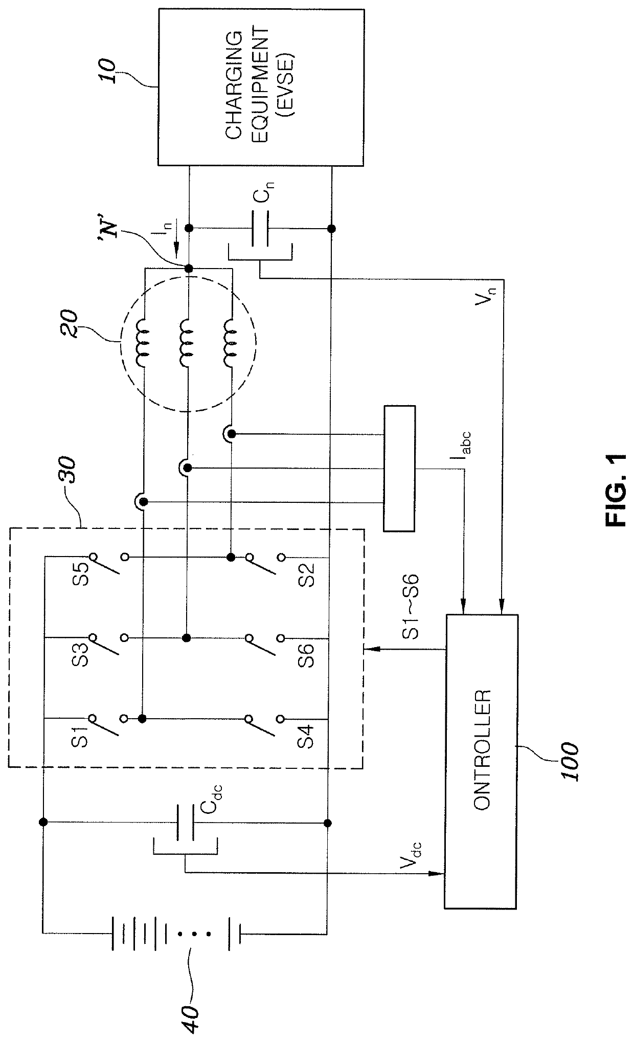 Charging system using motor driving system