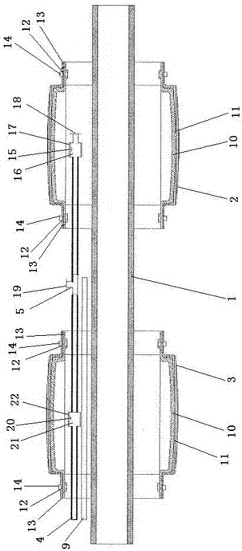 Pressure filtration type hole sealing device for rapidly-hardened mine and using method thereof