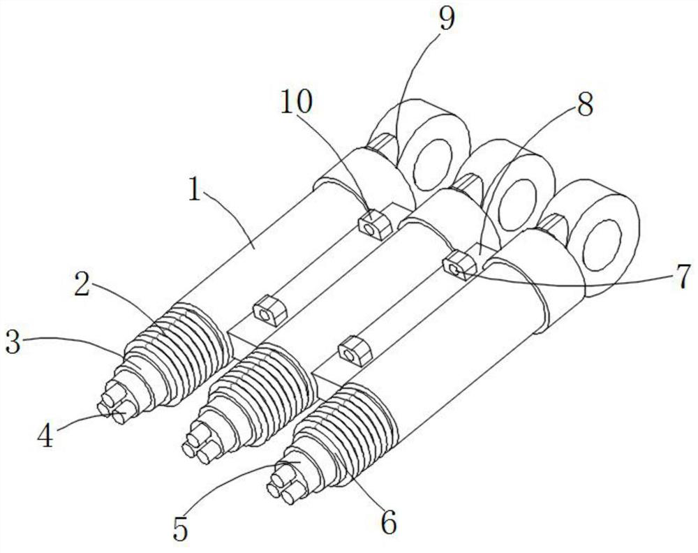 Parallel high-load bunched logistics sorting machine cable