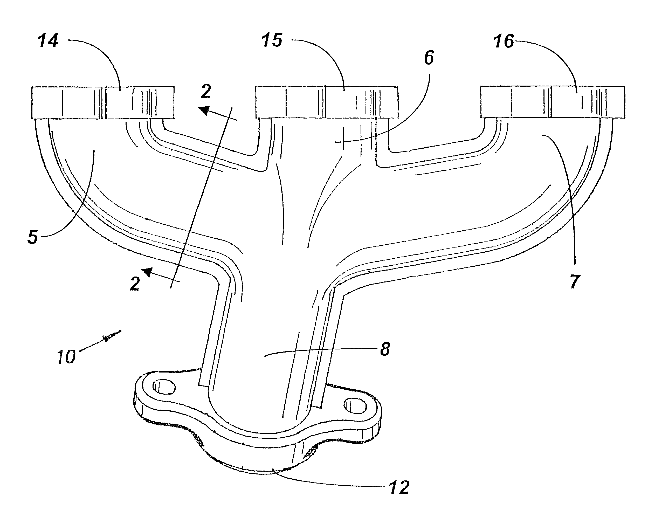 Insulated exhaust manifold