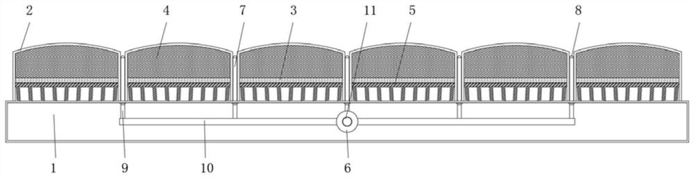 Fabricated soft package wall surface with heat dissipation structure