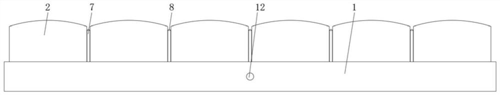 Fabricated soft package wall surface with heat dissipation structure