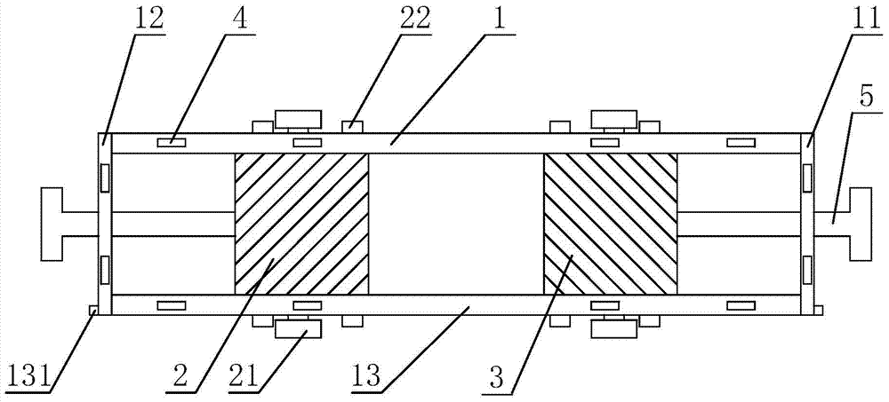 Material transport base of a steel strip winder