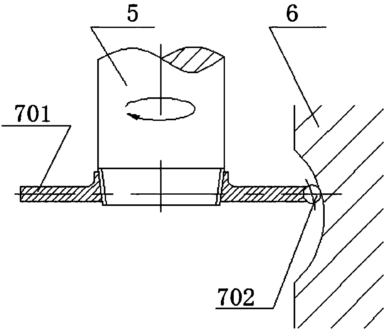 Single-blade lateral milling method based on torsional ultrasonic vibration
