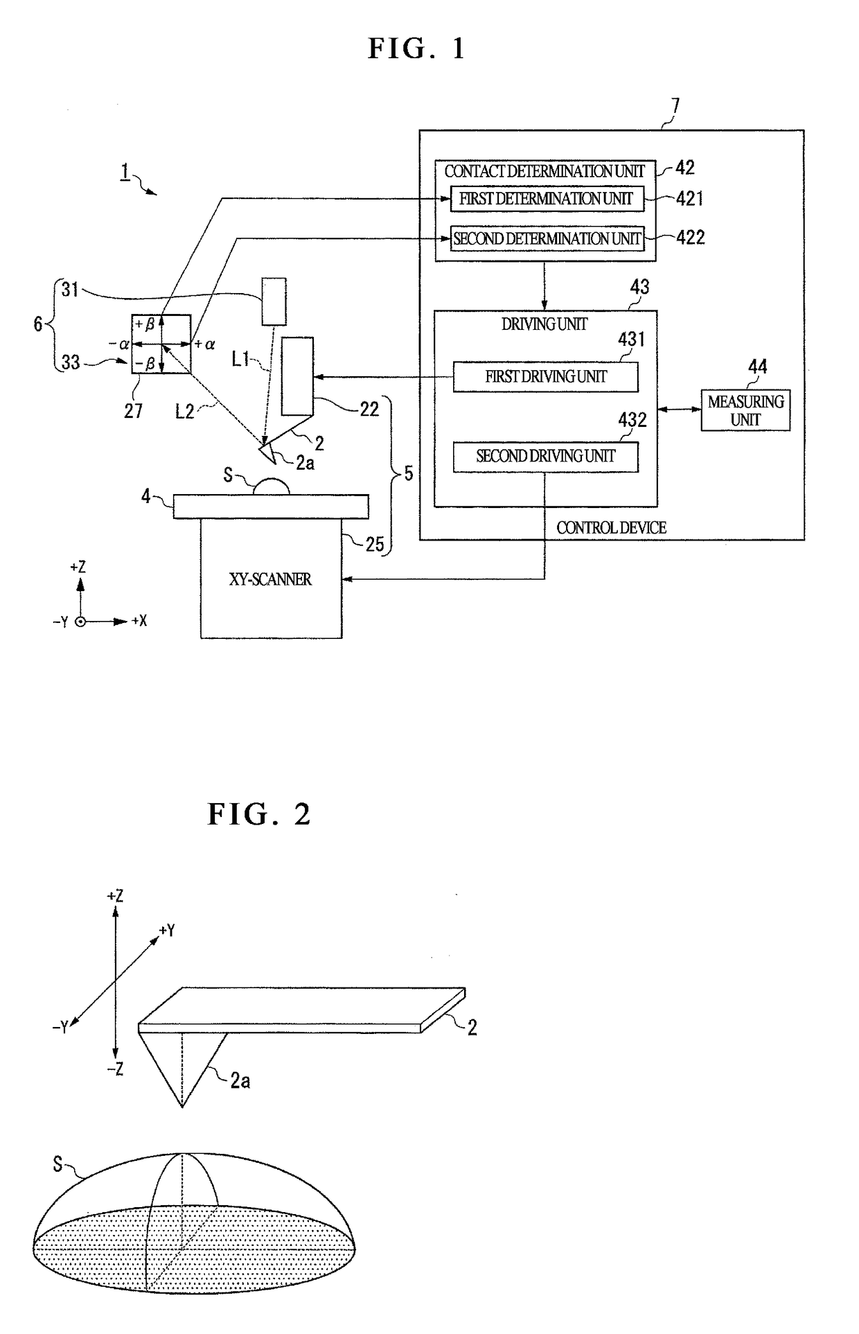 Scanning probe microscope and probe contact detection method