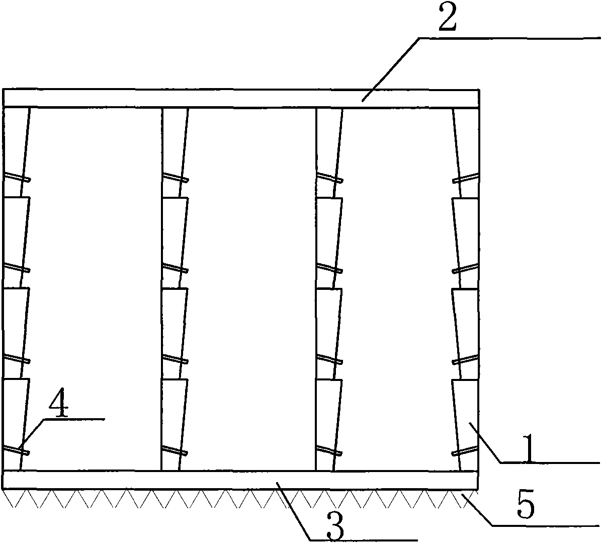 Cavity shallow foundation and construction method